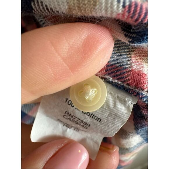 Madewell Womens Plaid Button Down Shirt Size M - Picture 3 of 4